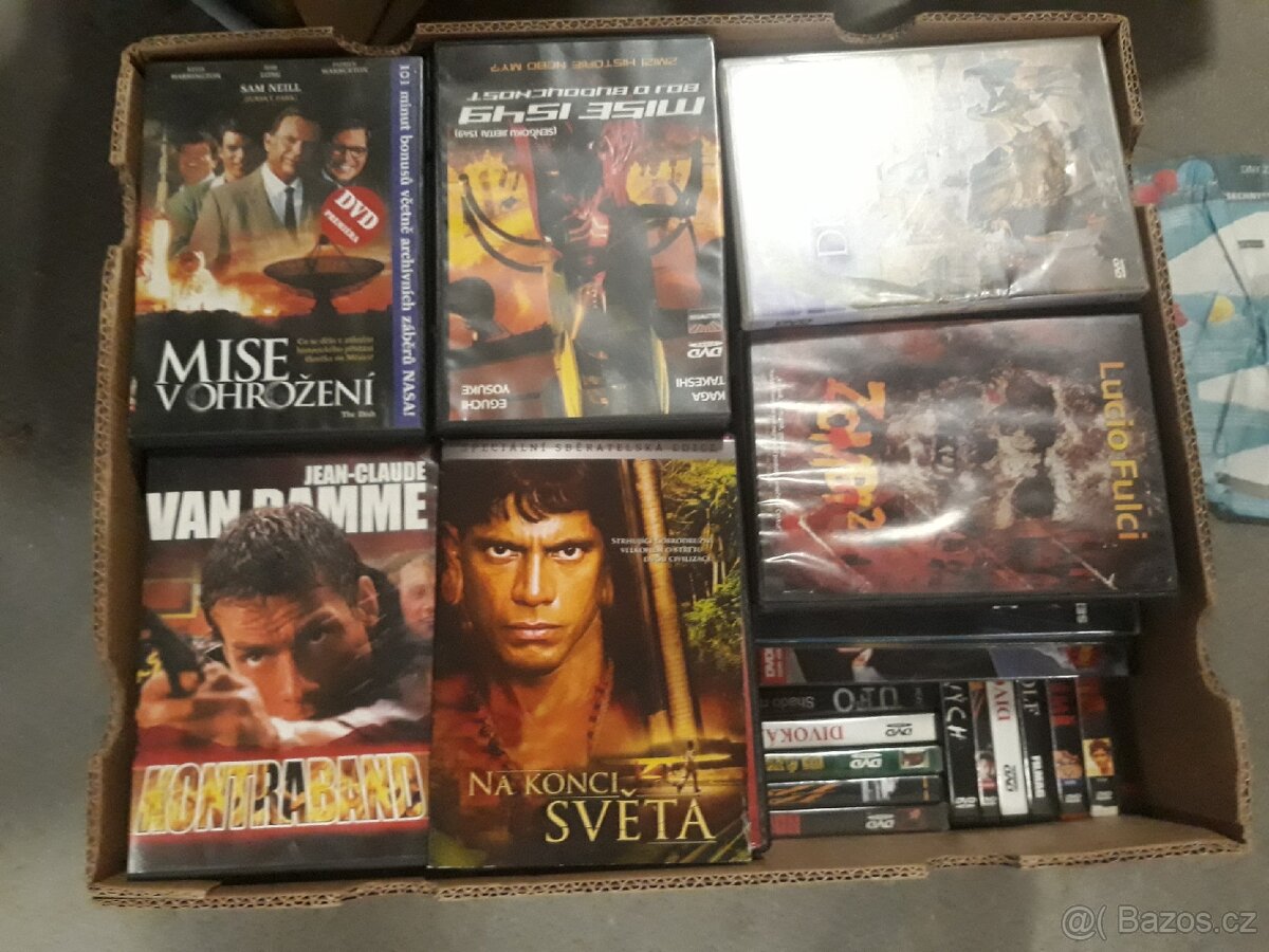 Prodám originál DVD různý žánr,pri odběru všech 5kc/kus