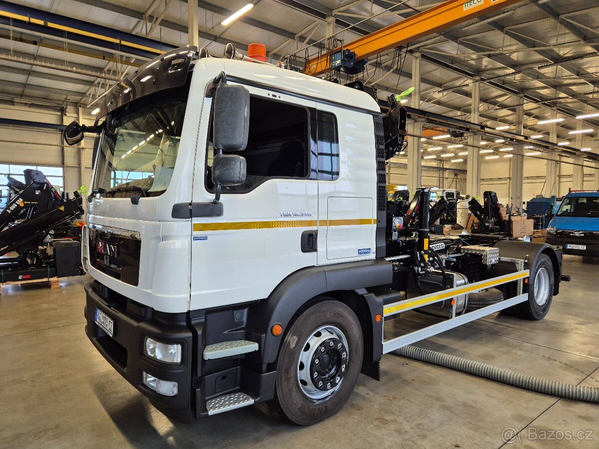 MAN TGM 18.340 NOVÁ RUKA + NOVÝ NOSIČ KONTEJNERU