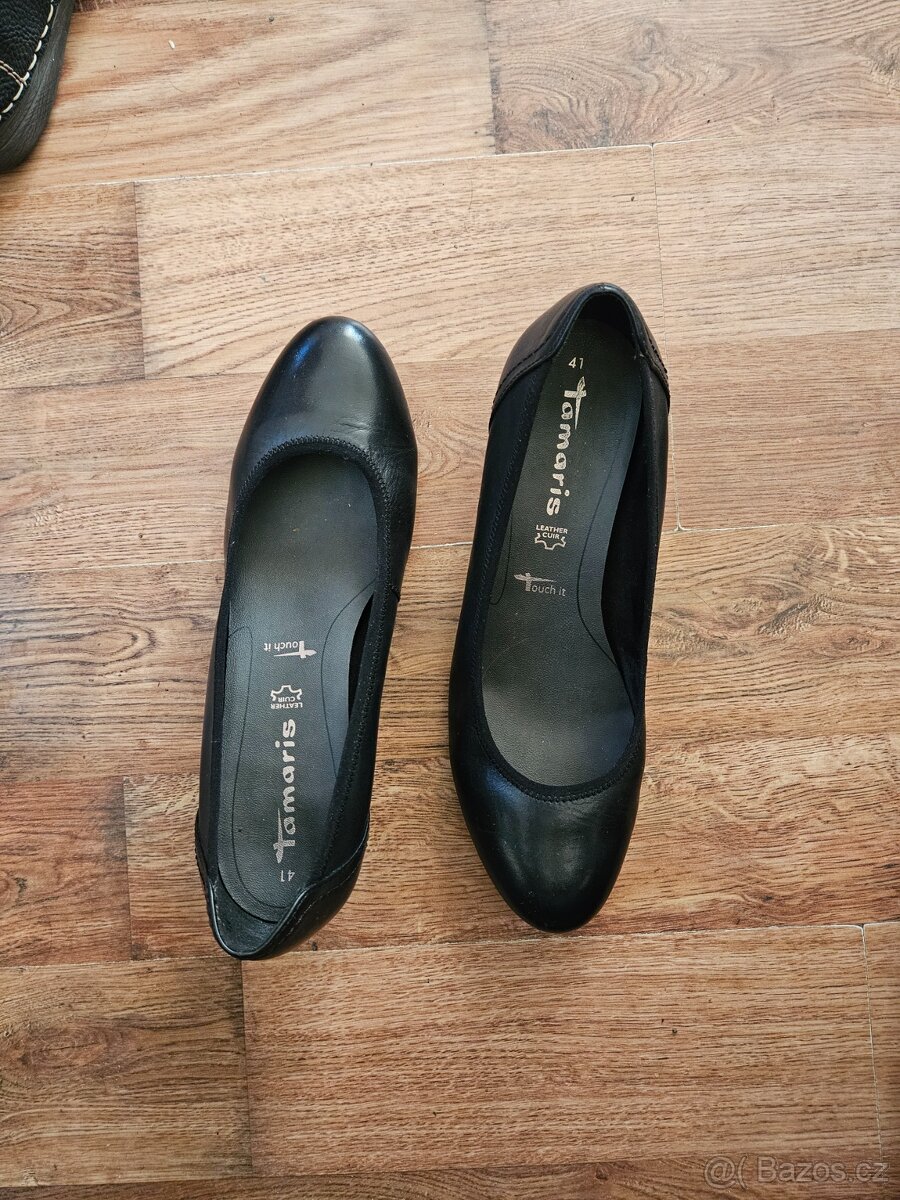 Kožené dámské boty