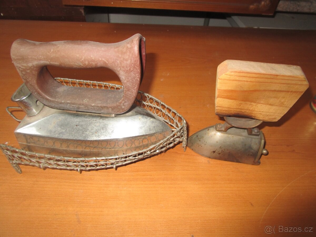 starožitné žehličky