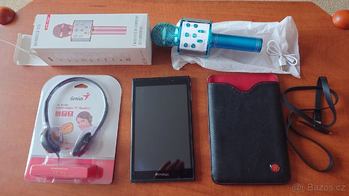 Tablet Prestigio 5GB / MicroSD 32GB / sluchátka