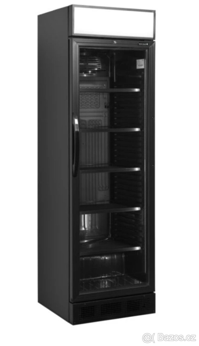 Prosklená Lednice TEFCOLD 425 TV Black
