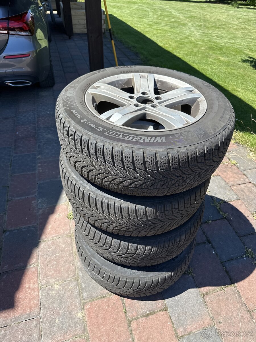 4x hliníkové kola 17” + zimní pneu Nexen