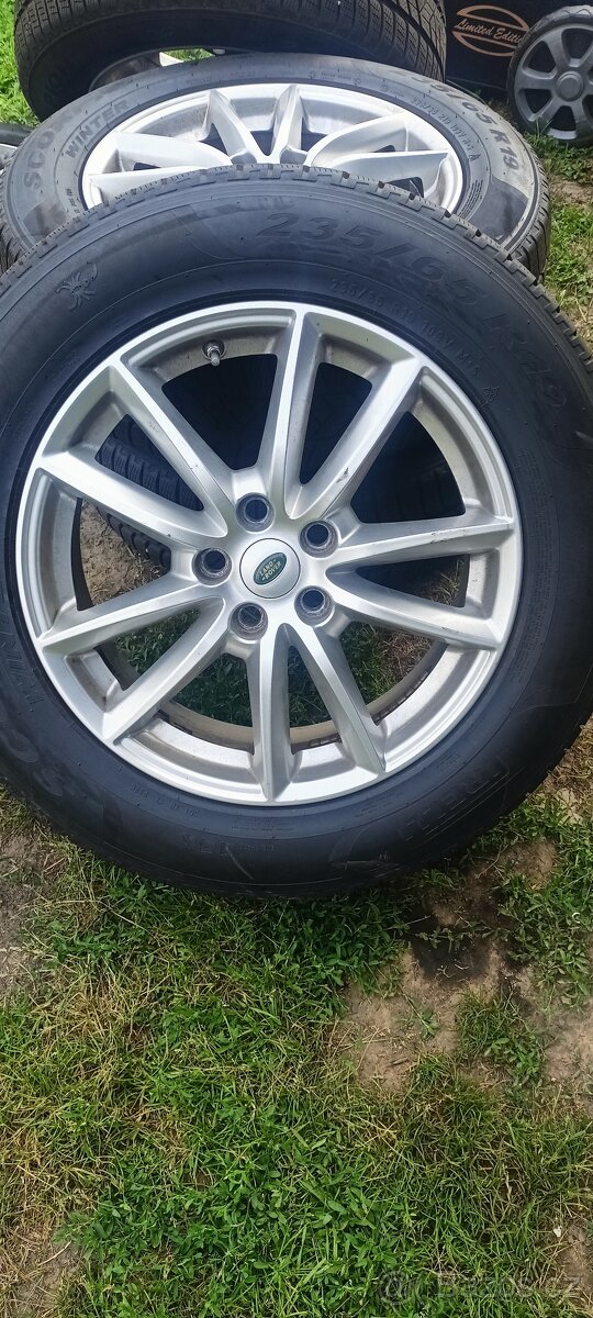 ALU KOLA -LAND ROVER 5×120/R19 + PNEU 235/65/19 PIRELLI