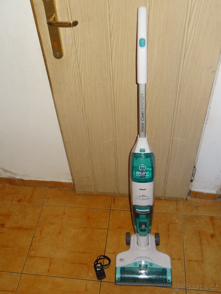 Tyčový aku. vysavač ETA AquaMaster 1230 90000 bílý/modrý