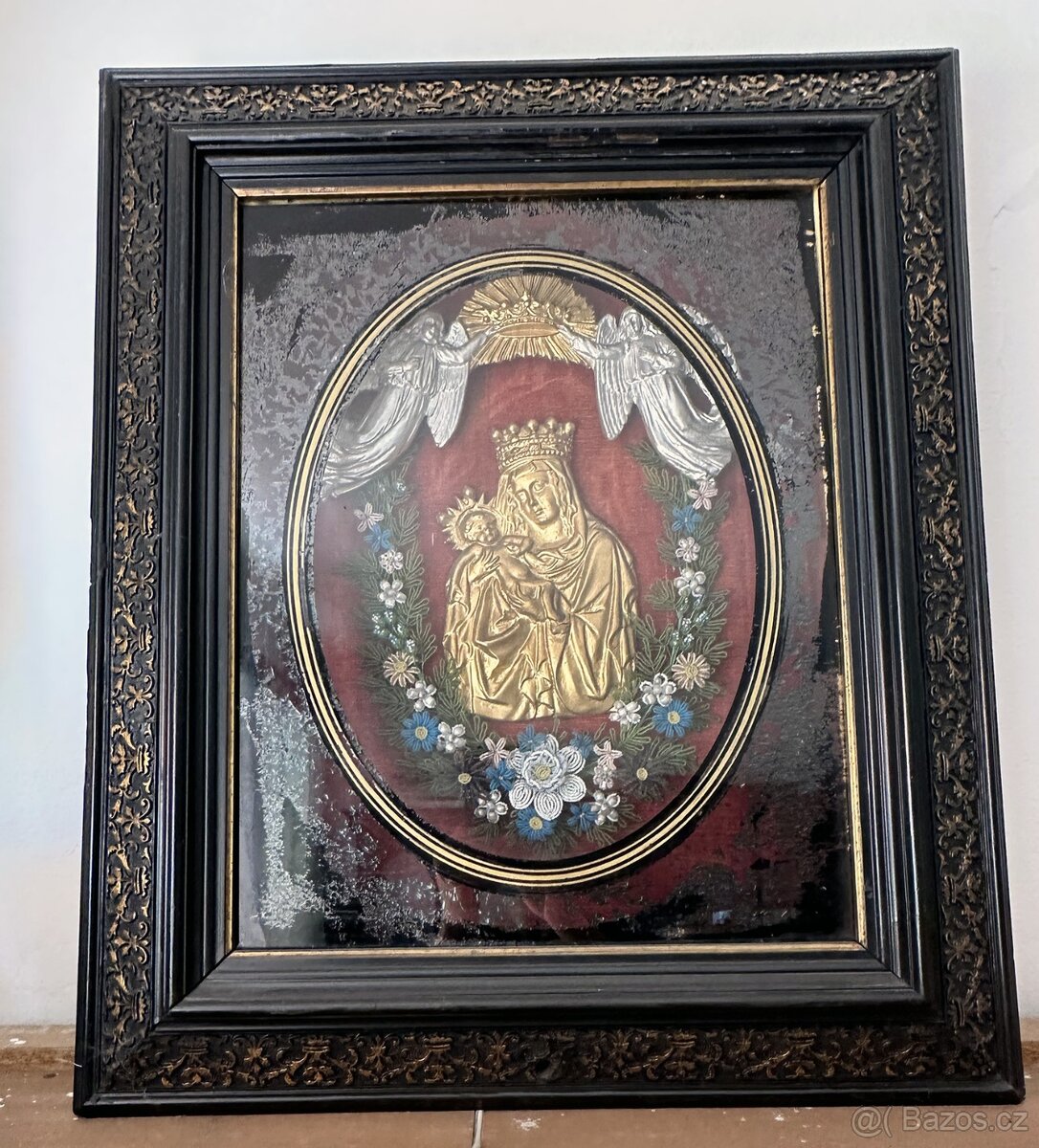 Plastický Starý obraz 60cm x 70cm x15 cm