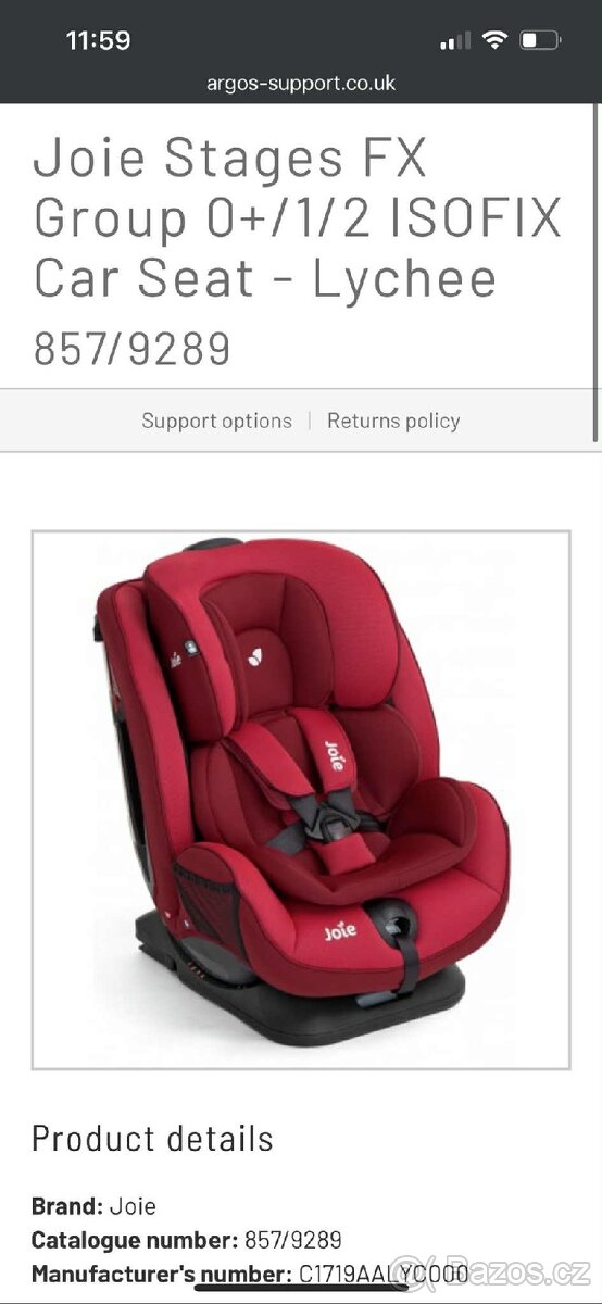 Joie Stages FX Group 0+/1/2 ISOFIX