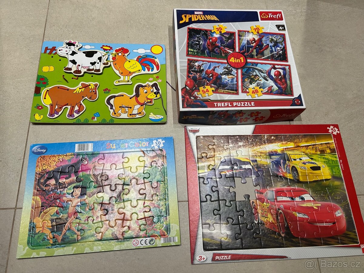 3x puzzle a provlékačka