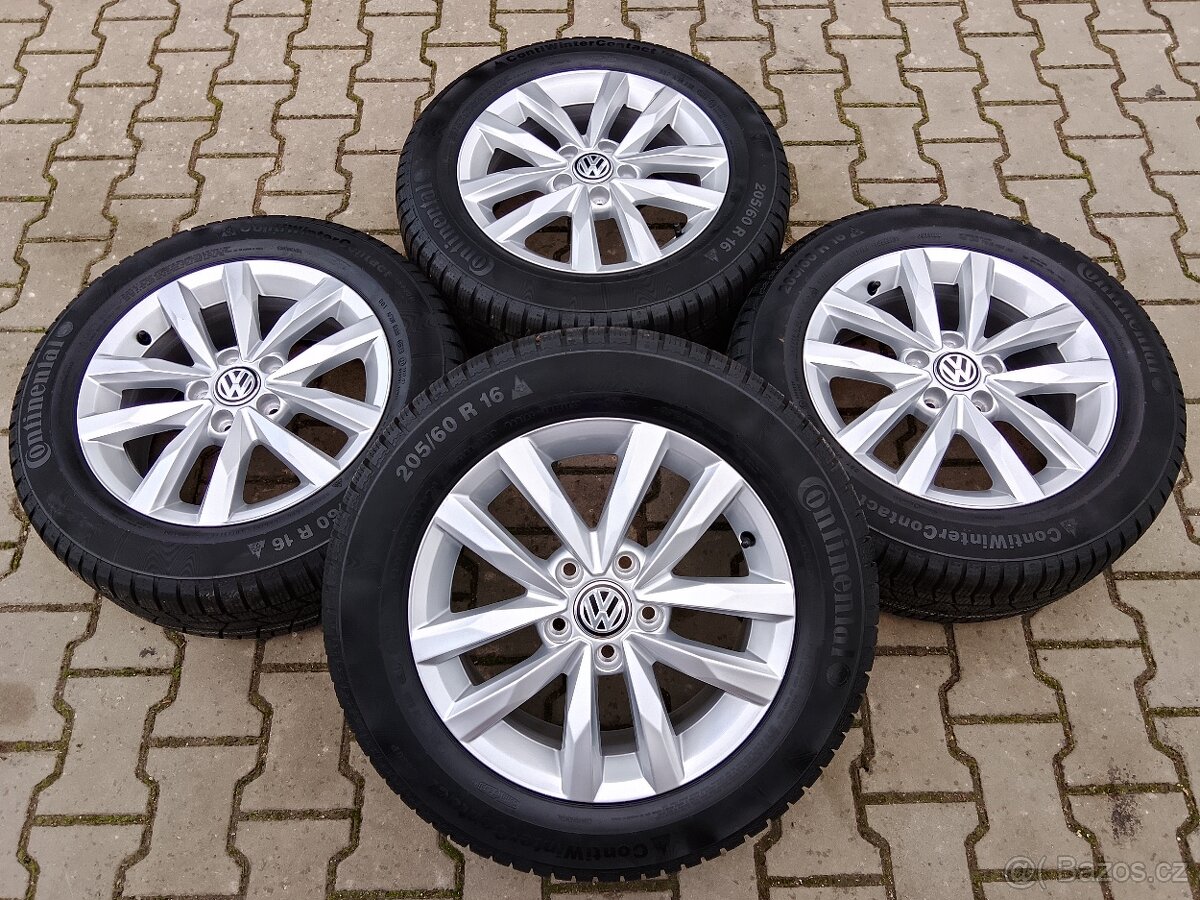 Zimní alu disky originální VW Touran II 5x112 R16