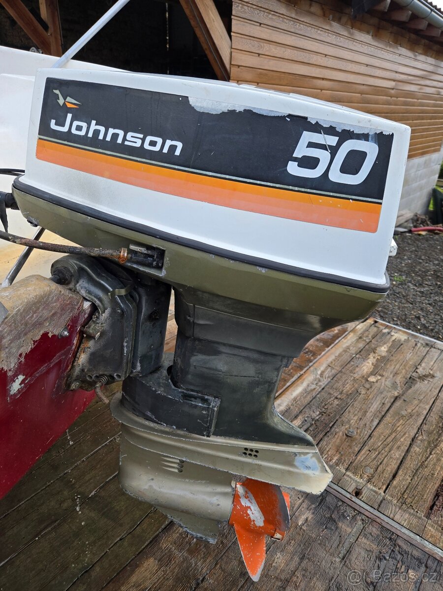 Lodni motor 50hp Johnson , krátká, dálkové.rizeni
