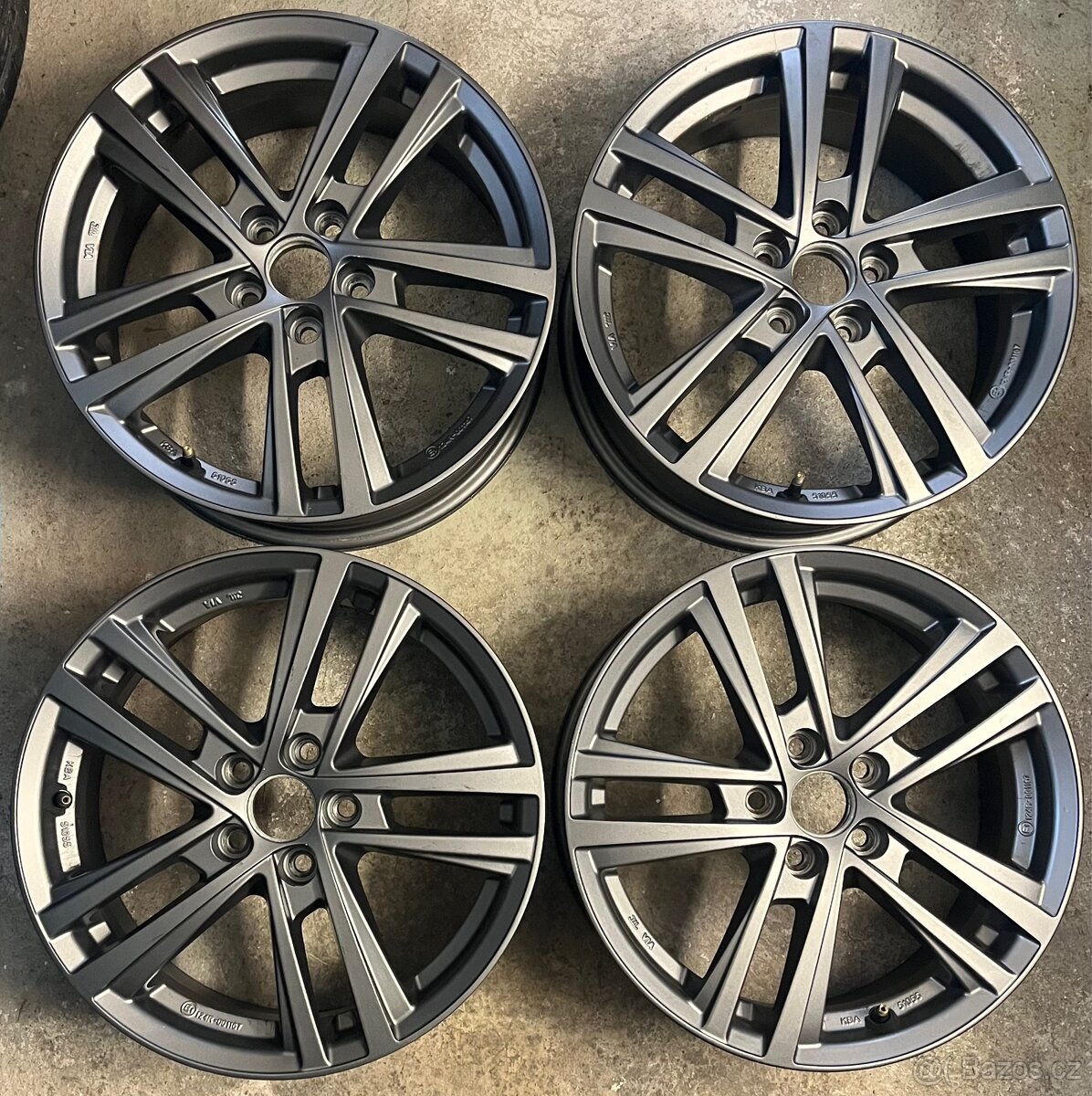 Alu disky Seat, 5x100, R16, ET45, šedé