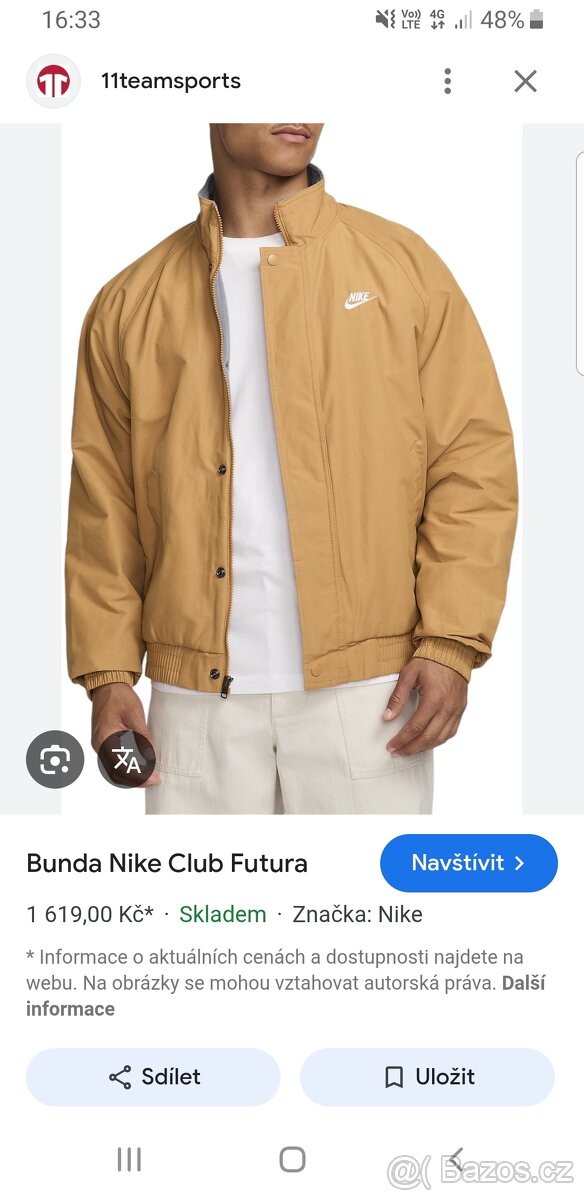 Nike bunda nová