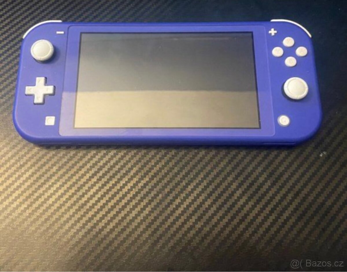 Nintendo switch lite - modrý + nabíječka