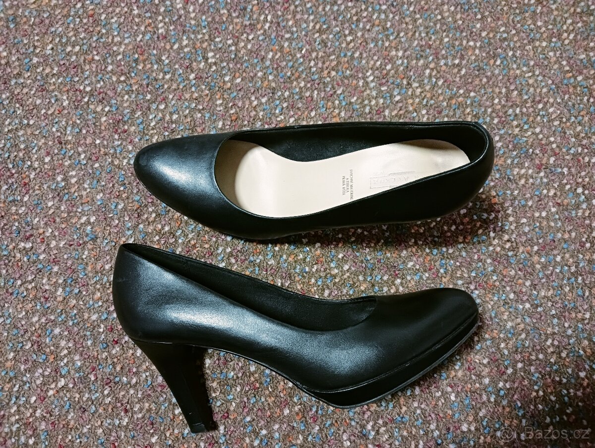 Top stav nové - celokožené lodičky -5th Avenue