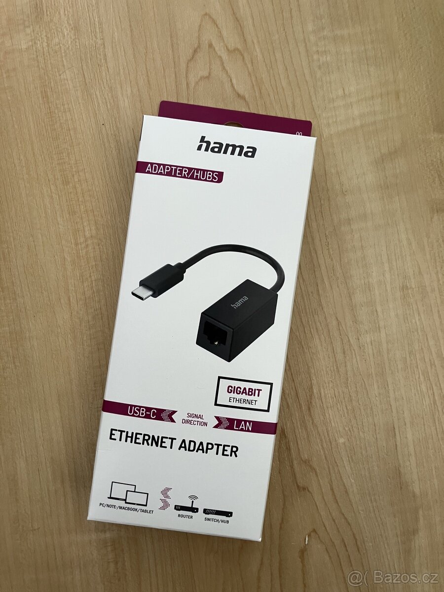 Hama síťový adaptér USB-C na Gigabit Ethernet