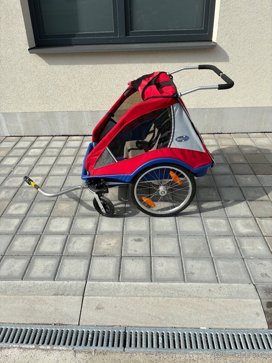 Vozík za kolo/kočárek pro 2 děti Thule Chariot