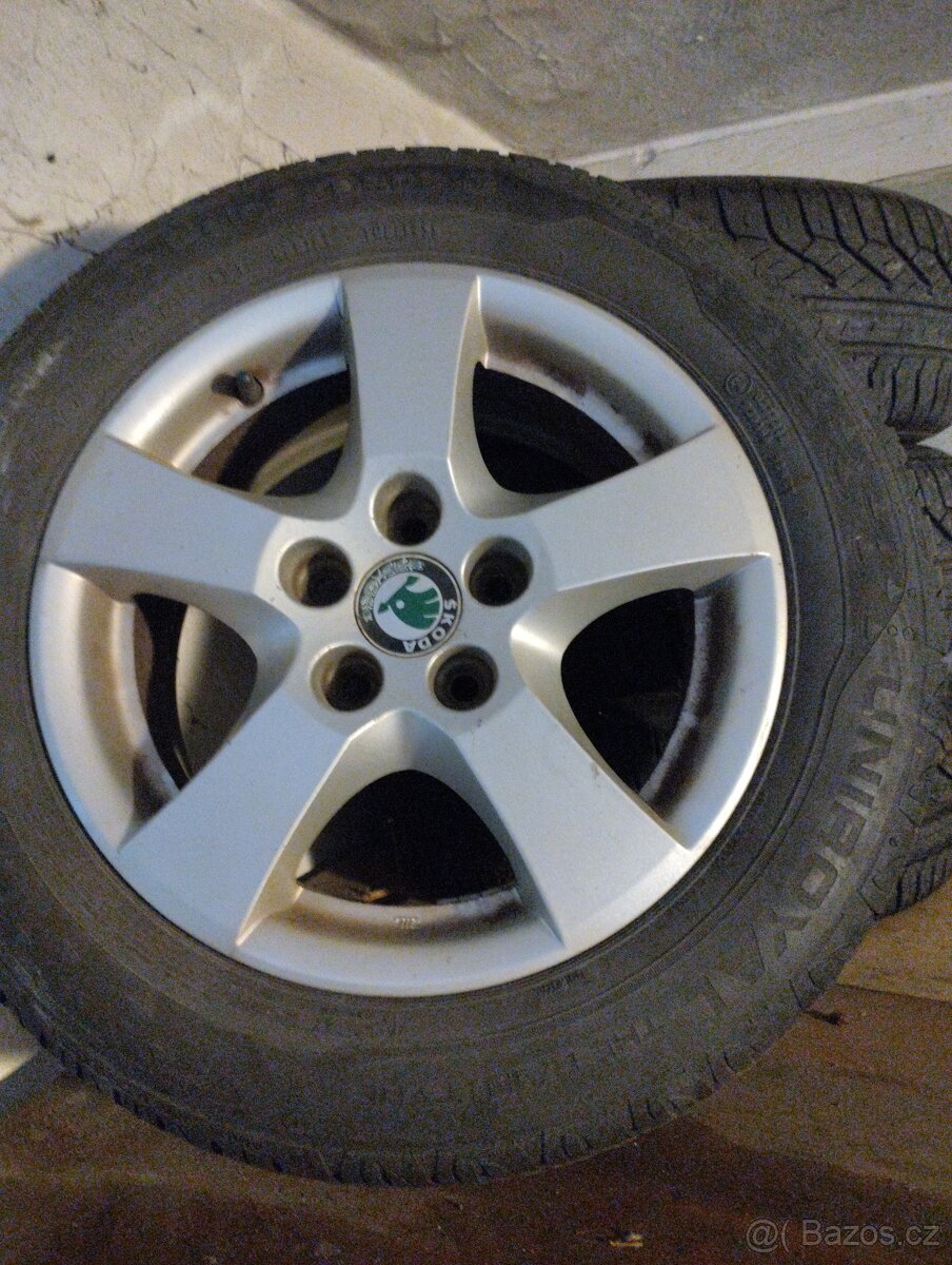 Al kol 14" 5x100 Škoda fabia na letních pneu