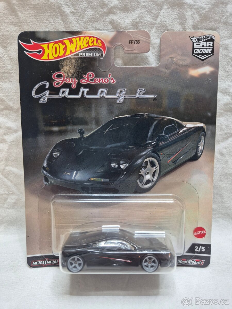 autíčko Hot Wheels, Mattel, McLaren F1, černé