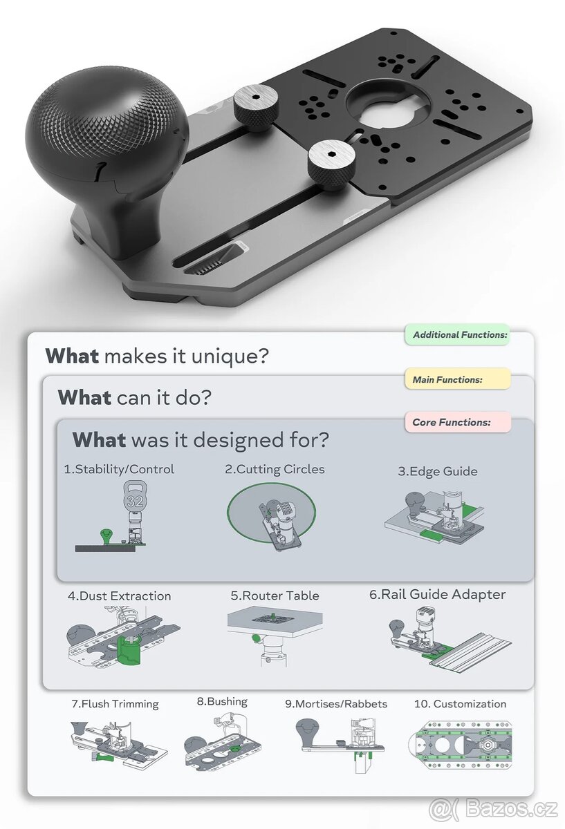 MULTIFUNKČNÍ OŘEZÁVACÍ ROUTER .JIG || MTRJ002_PIONEER