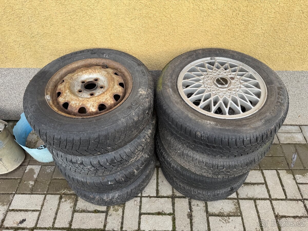 ALU KOLA SUBARU + PLECHOVA KOLA SUBARU CENA ZA DVE SADY