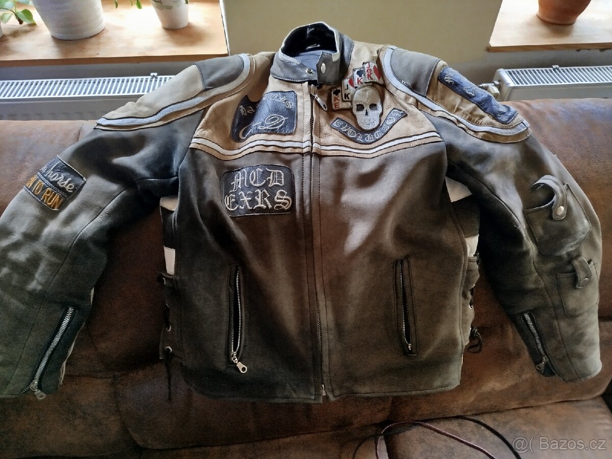 Kožená bunda na motorku Mickey Rourke