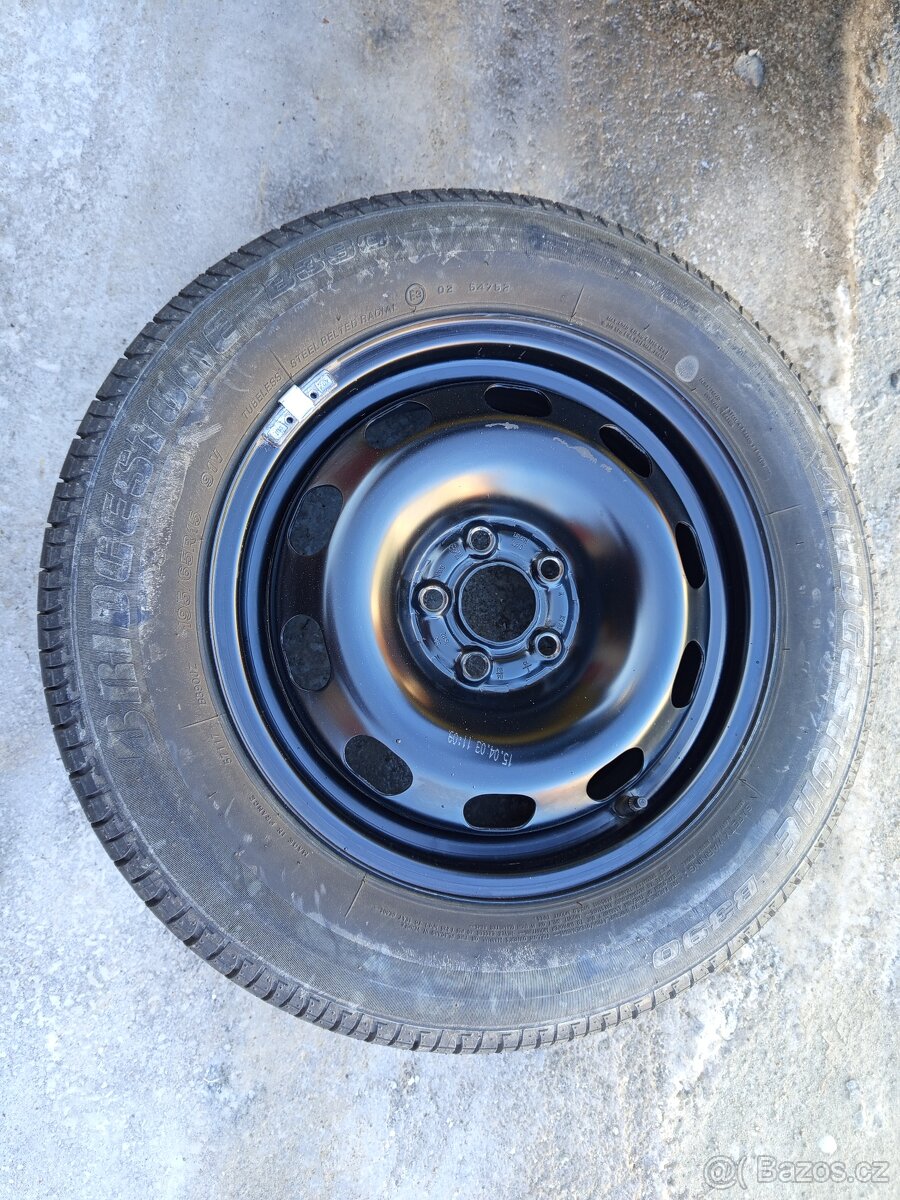 Rezerva 5x100 R15 ET38 + 195/65 R15 - JAKO NOVÁ