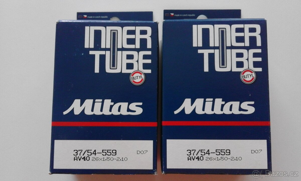 Duše AV 40 , 26x1,50-2,10 (37/54-559) NOVÉ, cena za oba