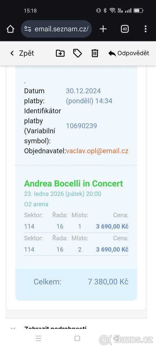 Andrea Bocelli in Concert