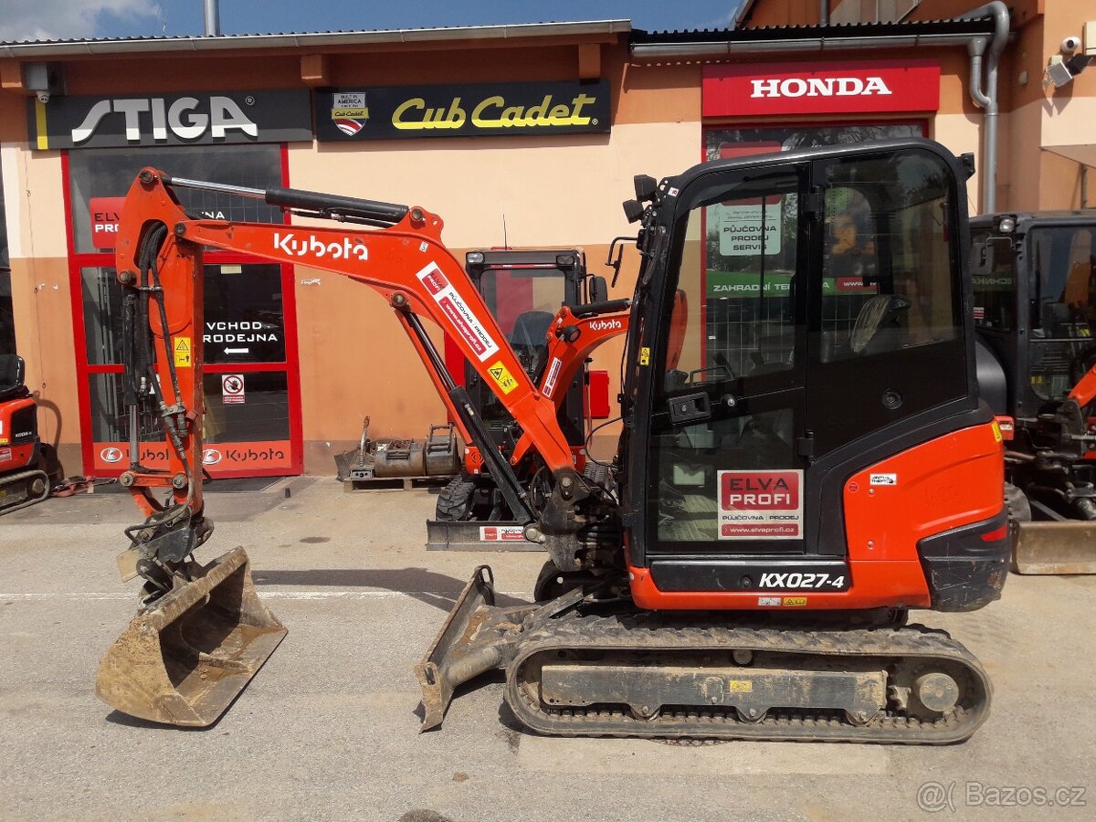 Minirypadlo KUBOTA KX027-4GL HI