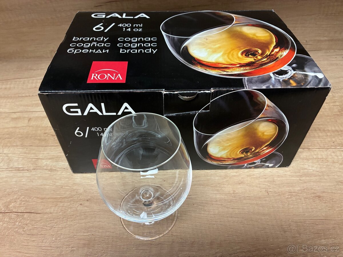 Nové skleničky na koňak 400 ml
