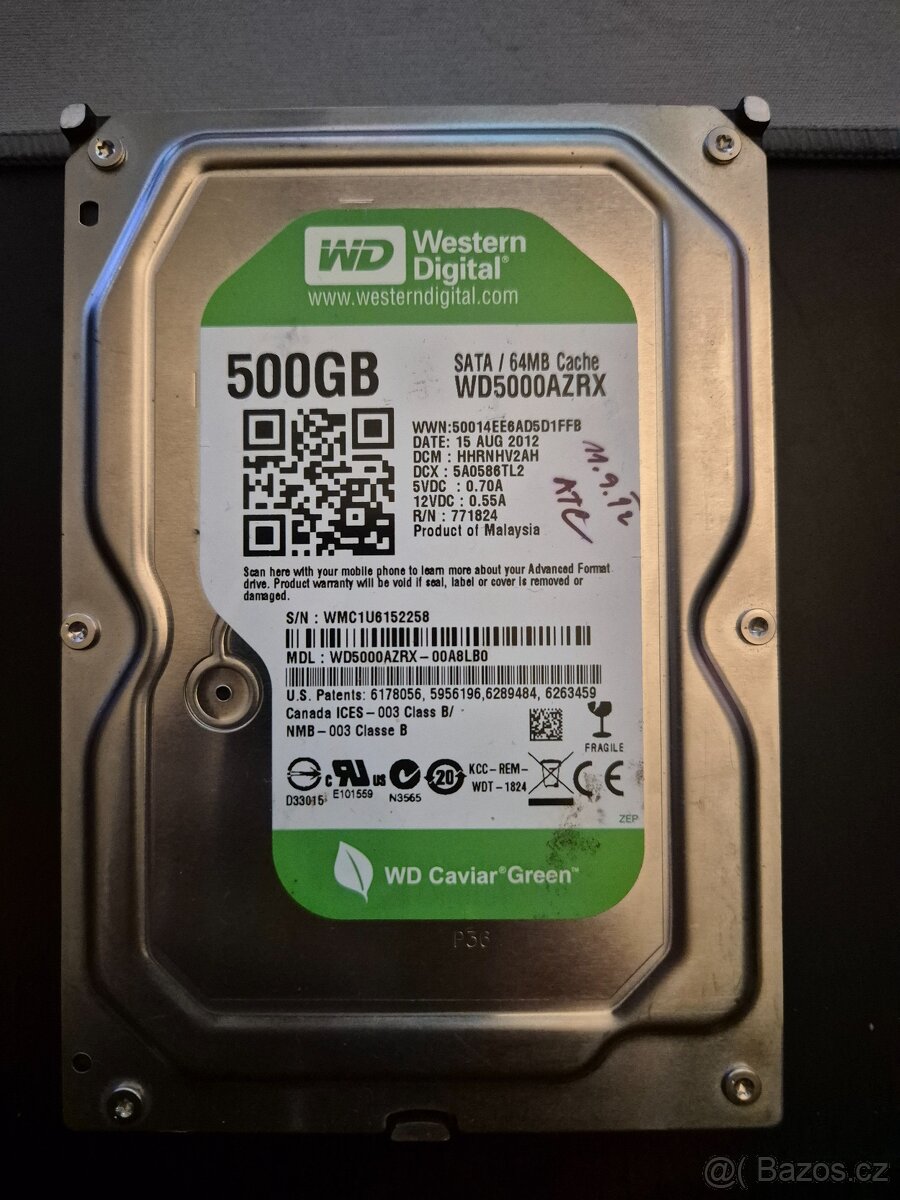 500GB Disk WD Green