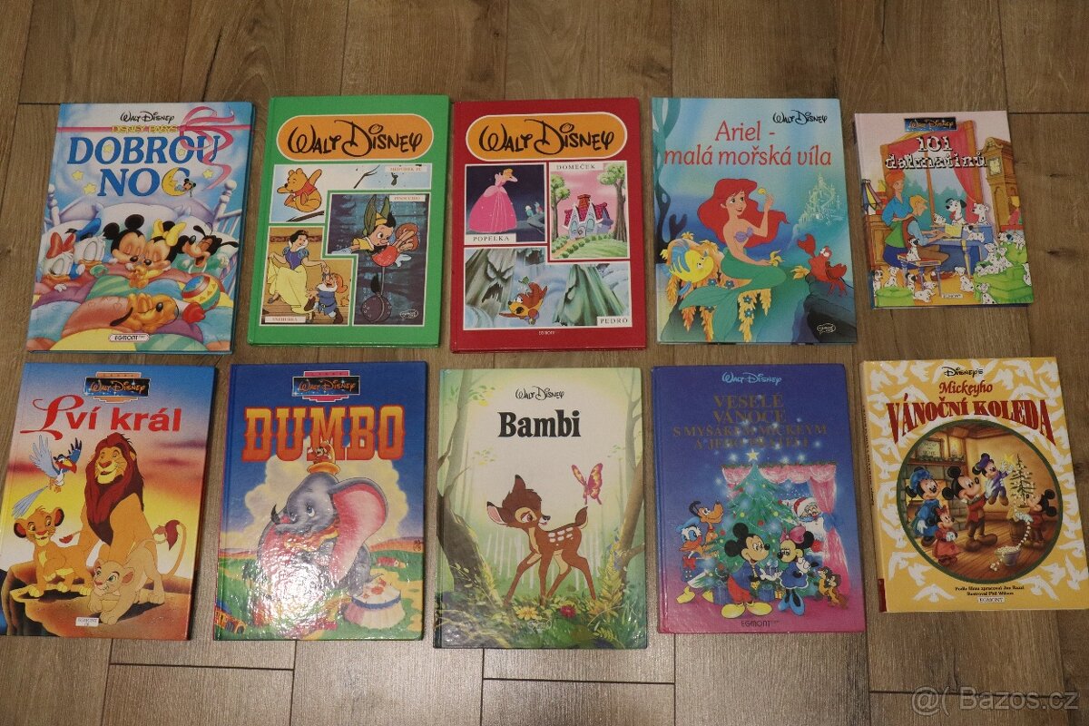 Pohádky Walt Disney, sbírka 10 ks, pěkný stav