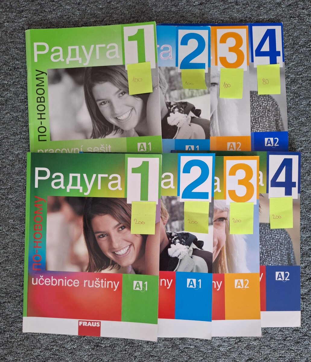 Učebnice a PS ruského jazyka - Raduga (1. - 4. díl)
