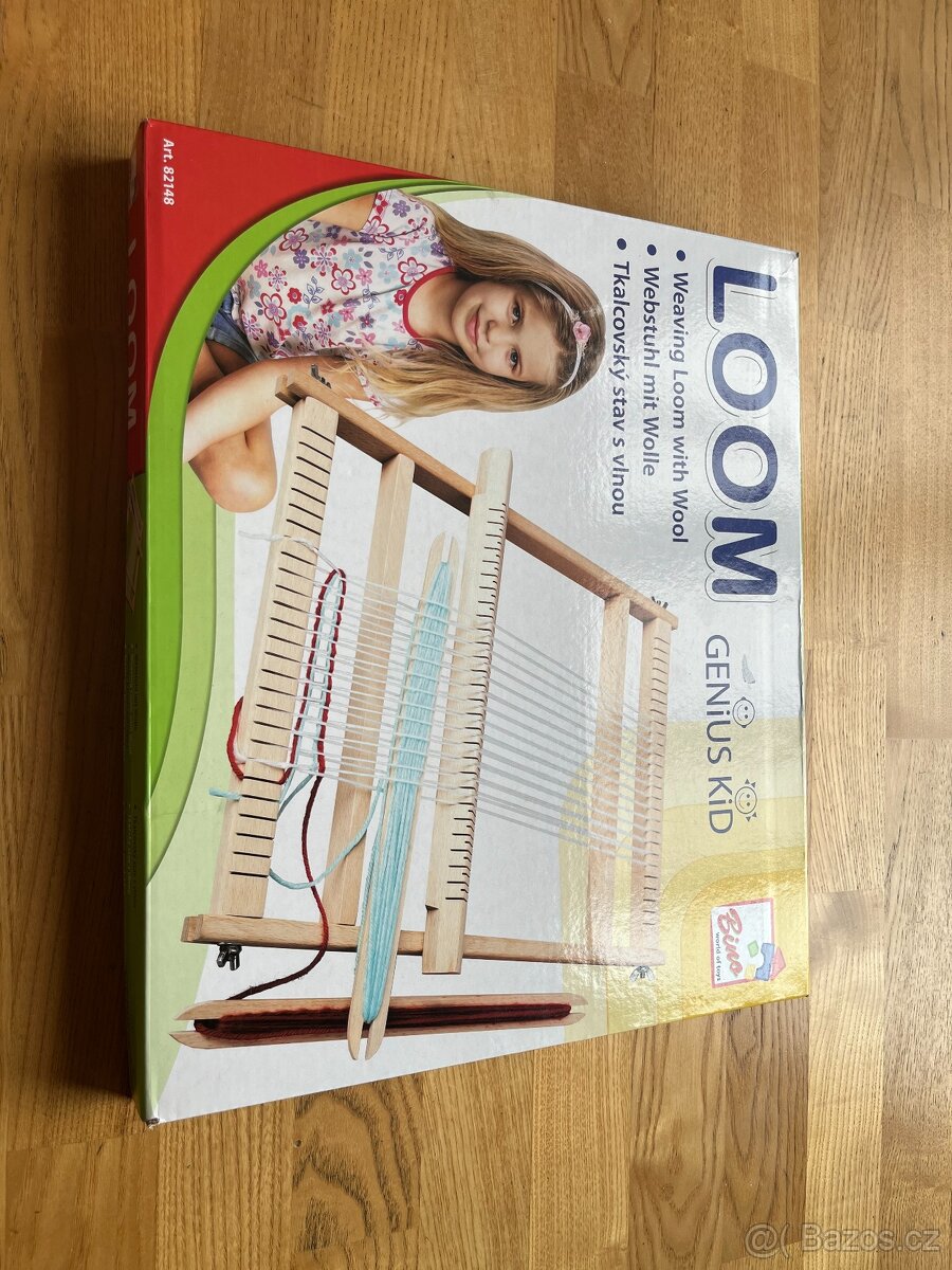 Dětský dřevěný tkalcovský stav Bino