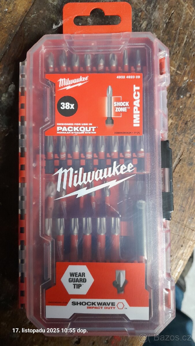Sada bitů Milwaukee Impact 38ks