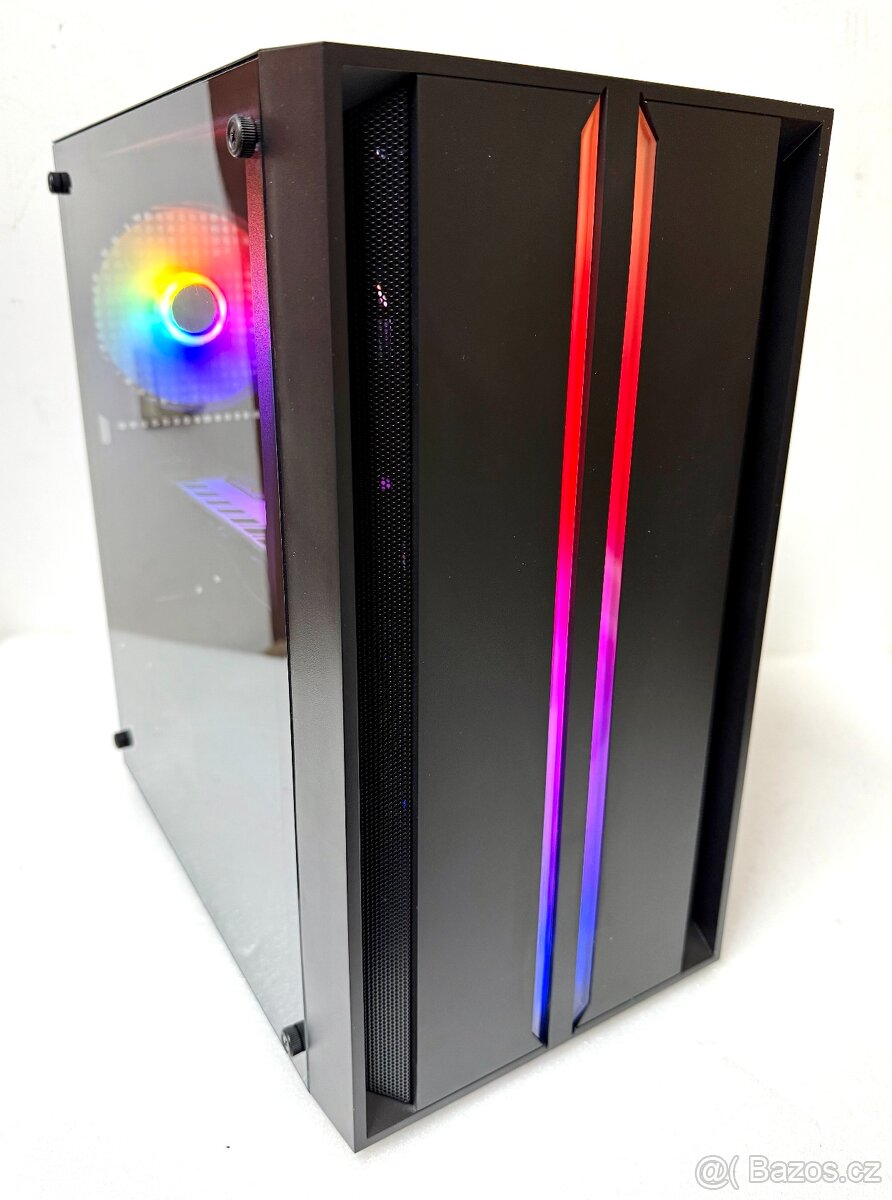 Herní PC: AMD Ryzen 5/ 16GB/ RX-580 8GB/ SSD+HDD/ W11/záruka