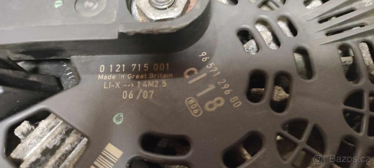 Alternator Citroen C5, C6, Peugeot 407, 607