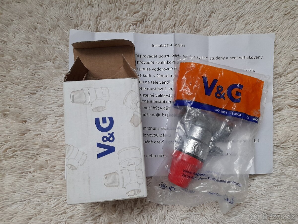 NOVÝ pojistný ventil pro bojler