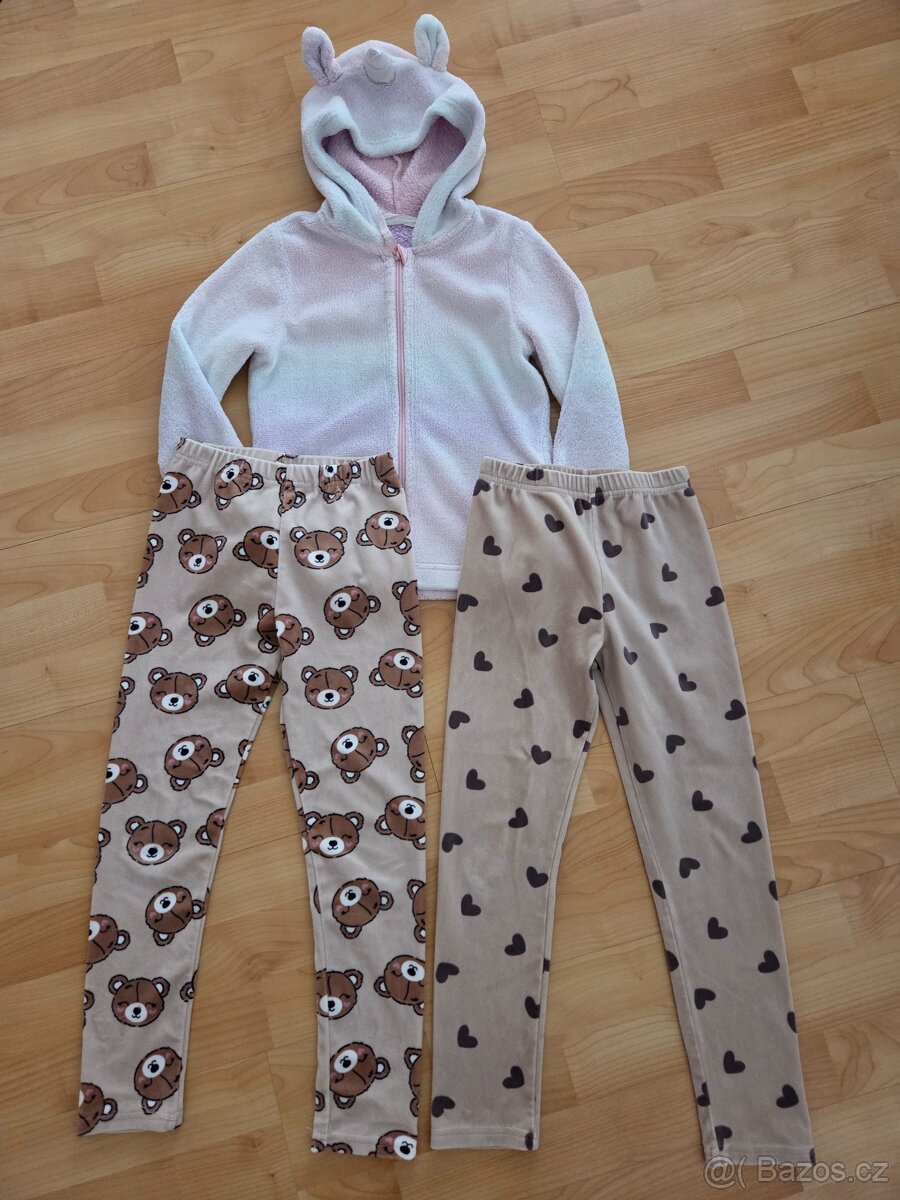 Holčičí teplý set - vel. 122/128