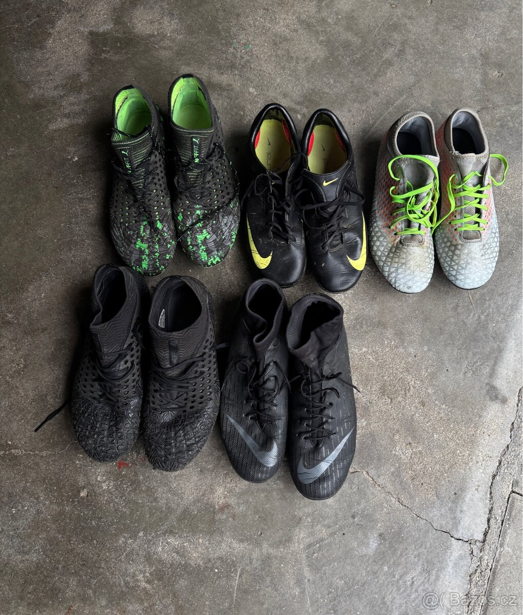 Kopačky 3x Puma, 2x Nike