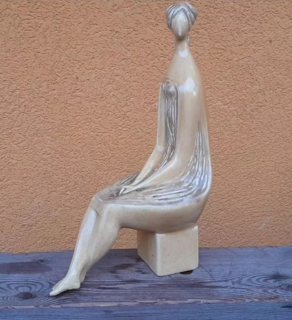 Vintage keramické plastiky soška socha Jitka Forejtová
