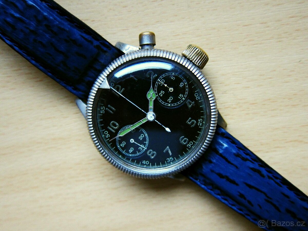 Originál letecké hodinky Luftwaffe HANHART z roku 1938 TOP