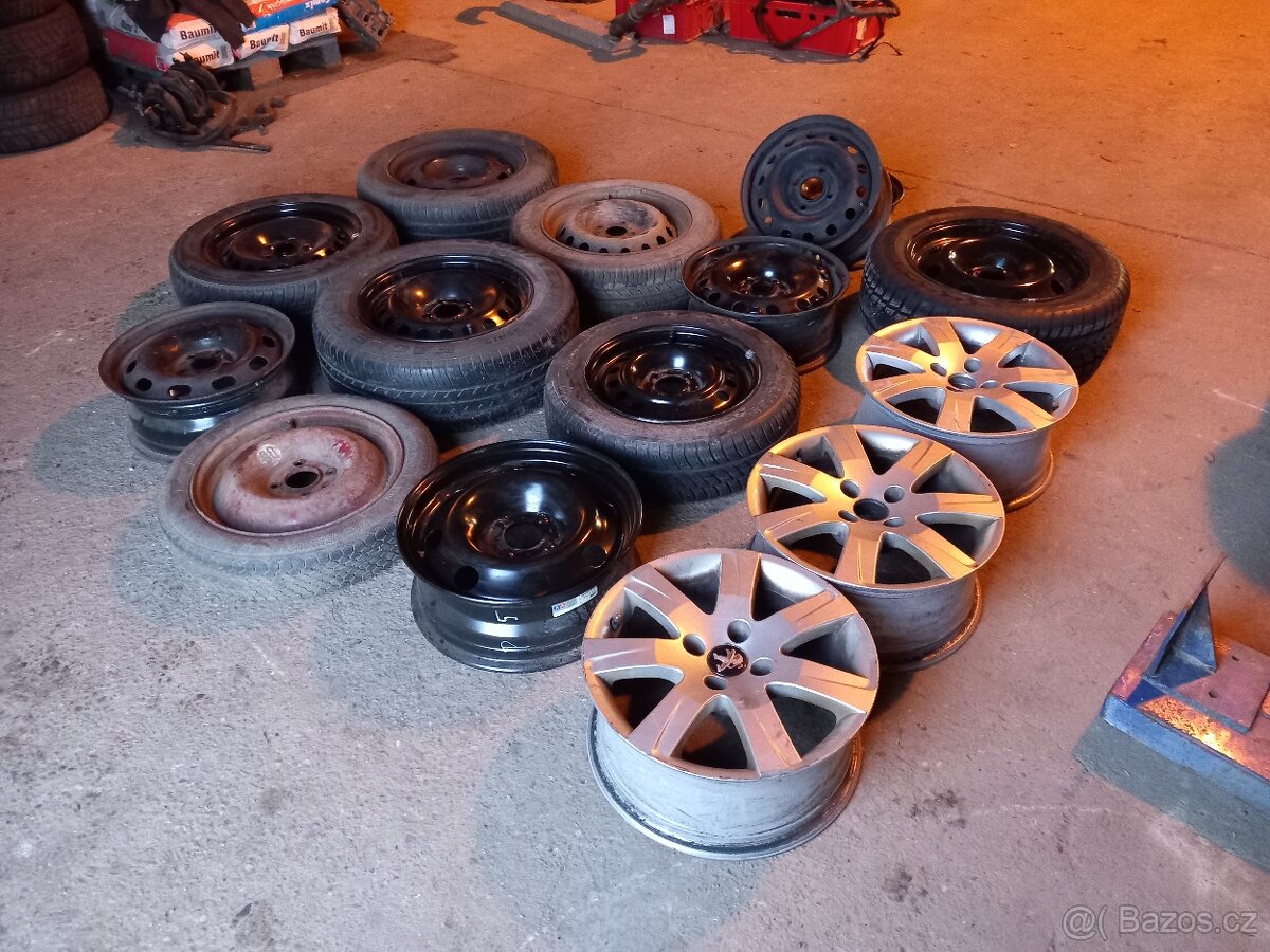 Disky,pneu,kola pro Peugeot,Citroen