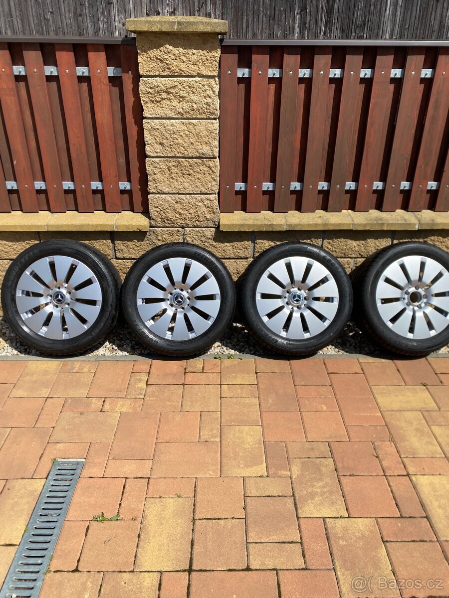 Mercedes kola R17 5x112 s novými letnimy gumami GoodYear