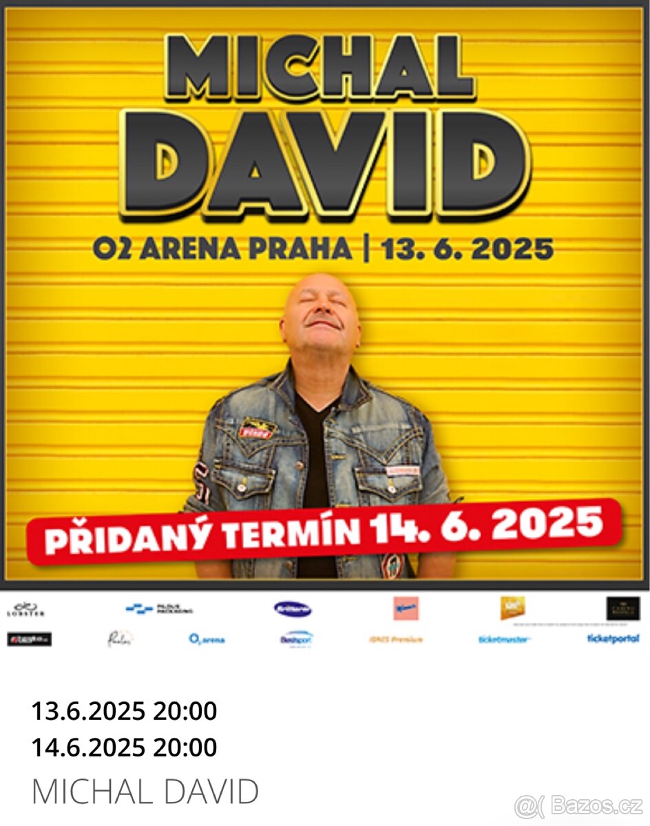 MICHAL DAVID, VIP KLUBOVÉ PATRO O2 ARENA