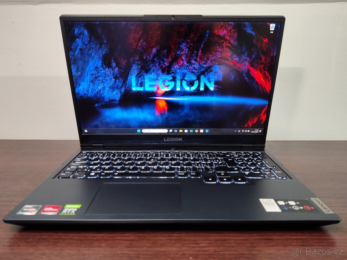 Herní Legion 5,RTX 3060-130w,R5-6 Core-4,2GHz,Top stav.