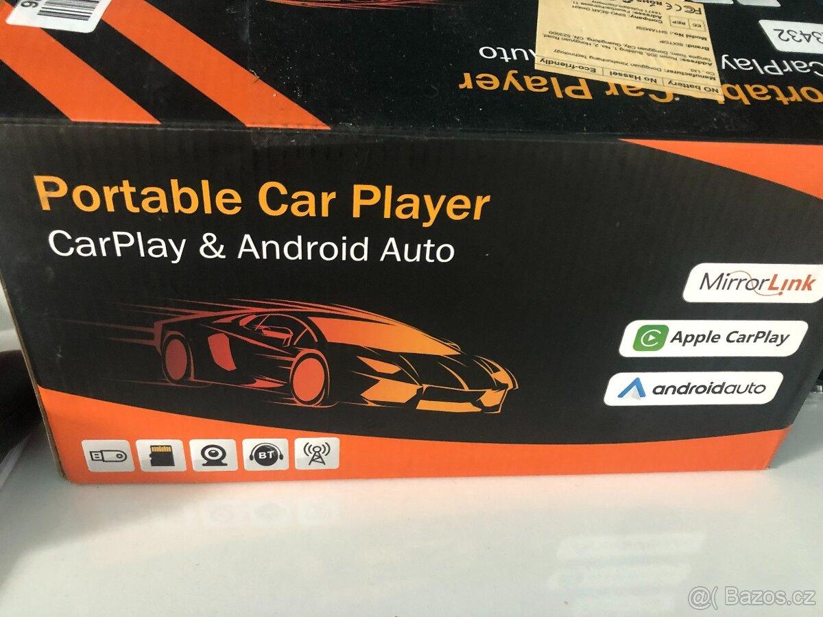 10" Bezdrátový Carplay, Android Auto, Dotykový Displej