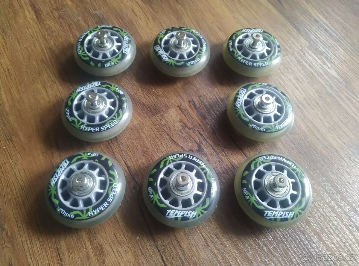 Kolečka na inline brusle 70mm 8 ks