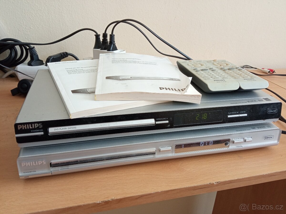 CD/DVD PŘEHRÁVAČE PHILIPS CENA ZA OBA DVA KUSY