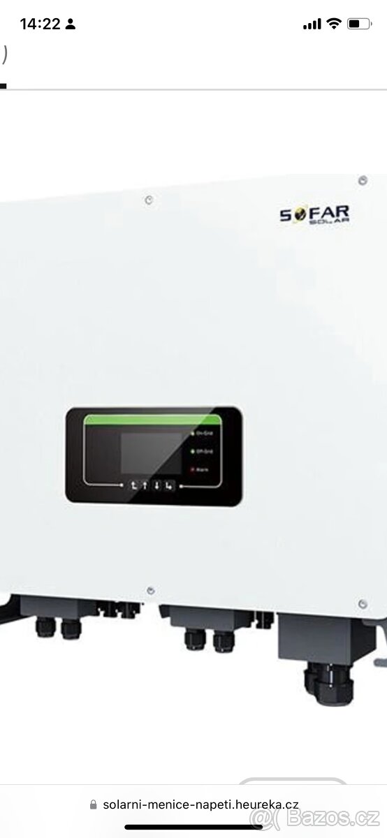 Prodam měnič sofar solar hyd 10 ktl 3 ph hybrydni